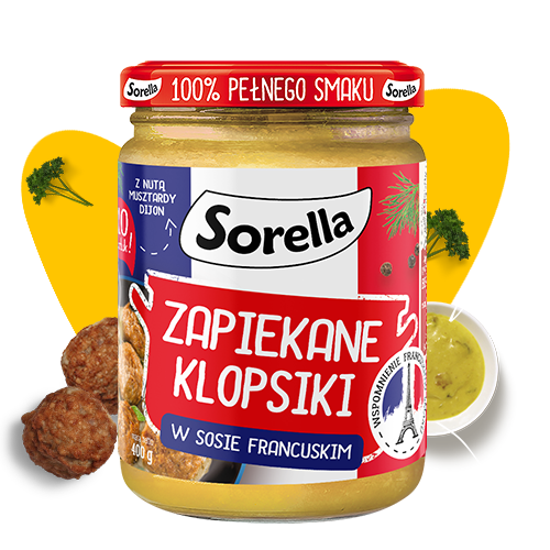 Zapiekane klopsiki mięsne w sosie francuskim